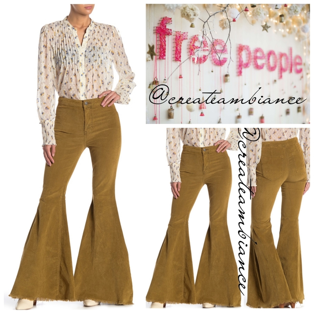 Size 31&32🔥Free People Corduroy Flare Pants